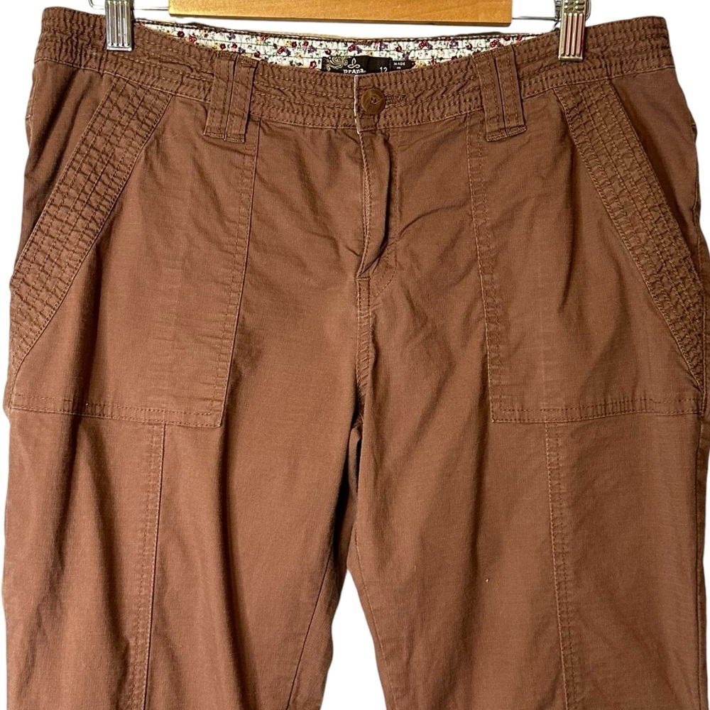 Prana Mari Organic Cotton Cargo Utility Crop Capri Pants Gorpcore Outdoorsy 12 - Picture 3 of 11